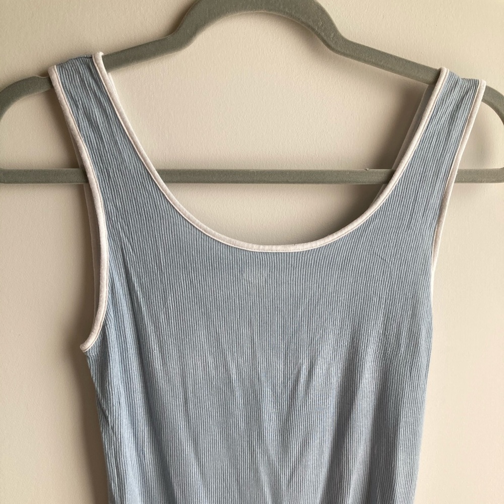 Blue bodysuit